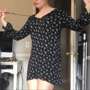 Bell sleeve floral dress